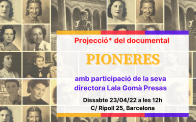 Projecció del documental “Pioneres. Dones universitàries de la Segona República”