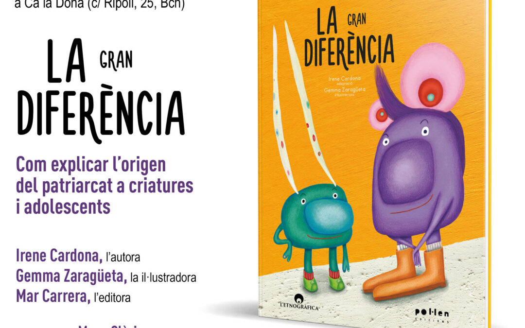 Presentació de “La gran diferència”, un conte sobre l’origen del patriarcat