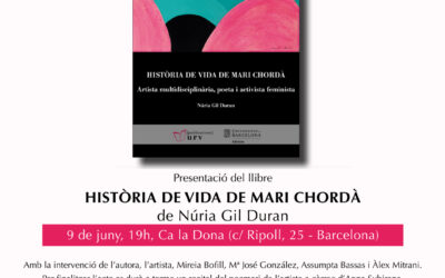 Presentació del llibre “Història de vida de Mari Chordà”