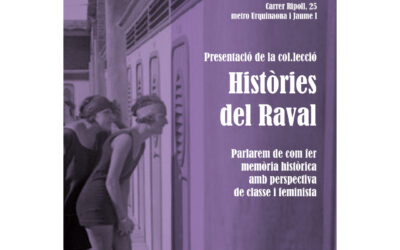 Presentació de la col·lecció “Històries del Raval”
