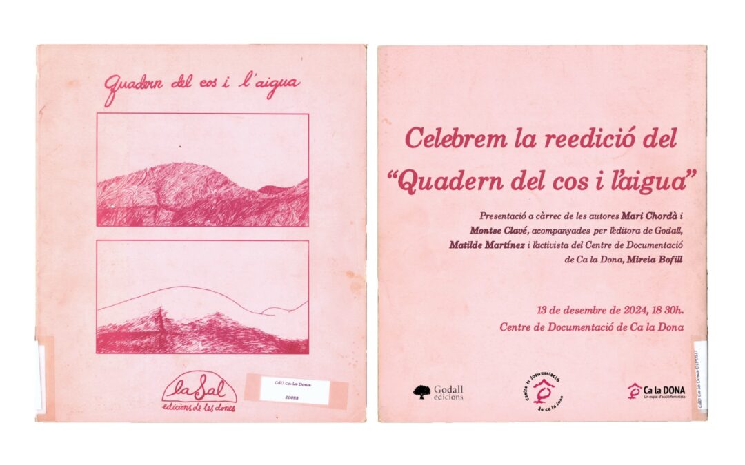 Celebrem la reedició del “Quadern del Cos i l’aigua”